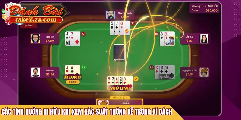 Các tình huống hi hữu khi xem xác suất thống kê trong Xì Dách
