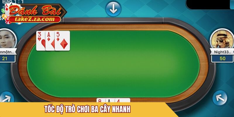 Tốc độ trò chơi 3 cây siêu nhanh chóng